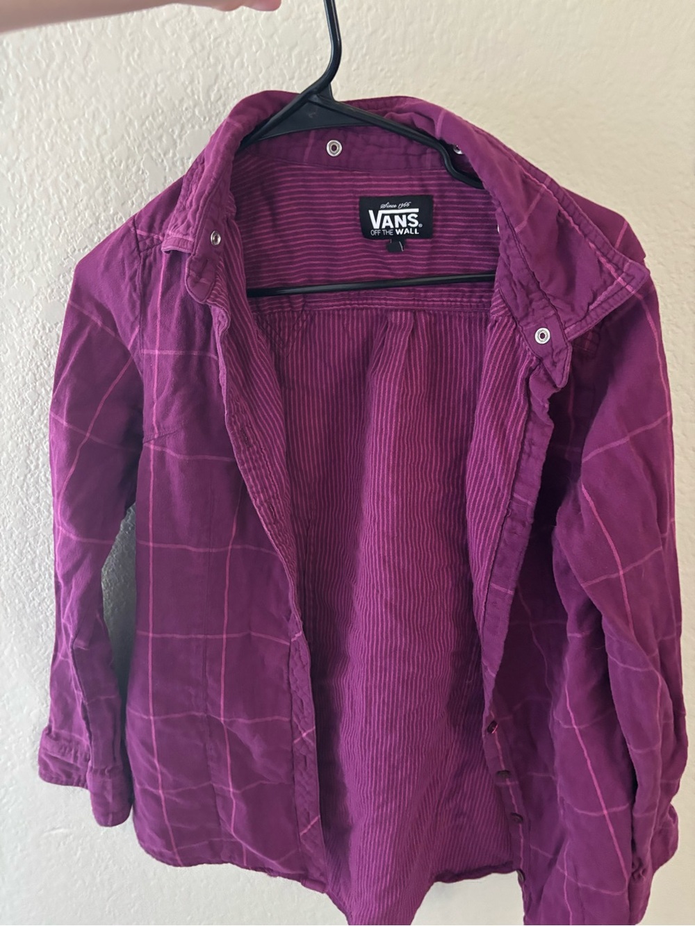 Vans Women's Plum Plaid Corduroy-Lined Jacket - Plum